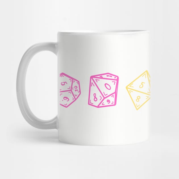 Pansexual DND Dice Set by Likeable Design